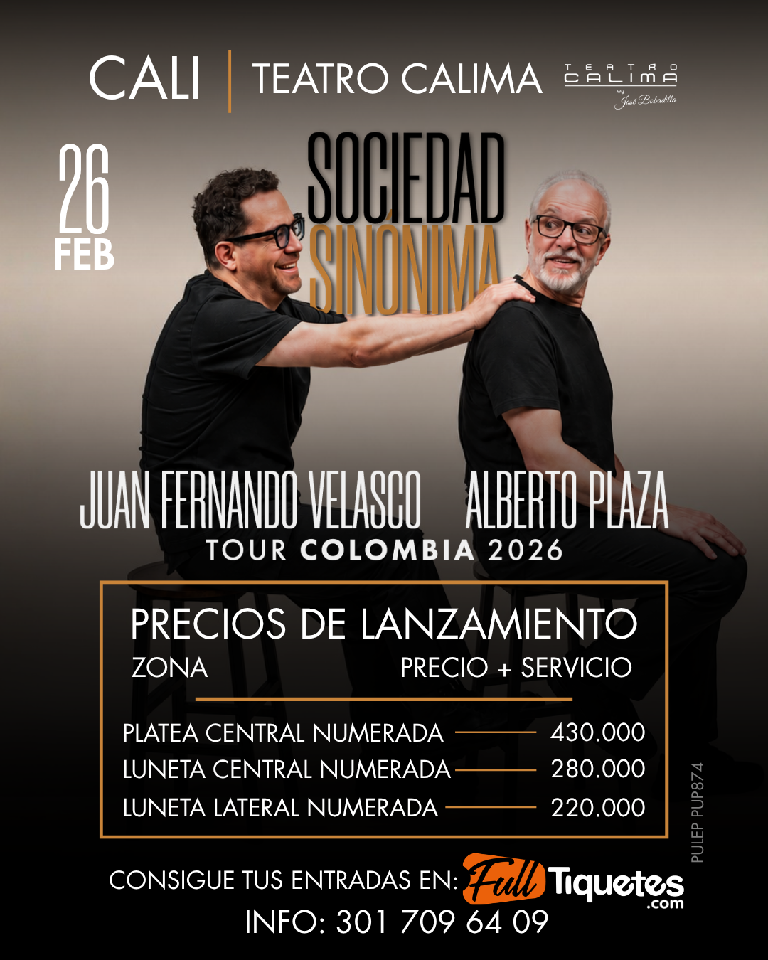 Evento con precios