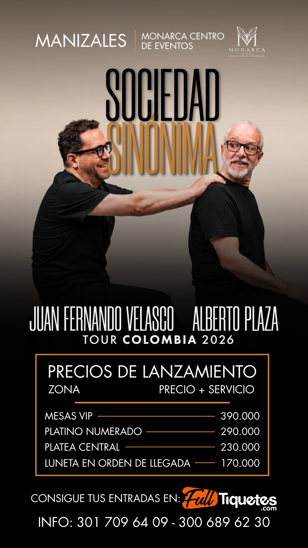 Evento con precios