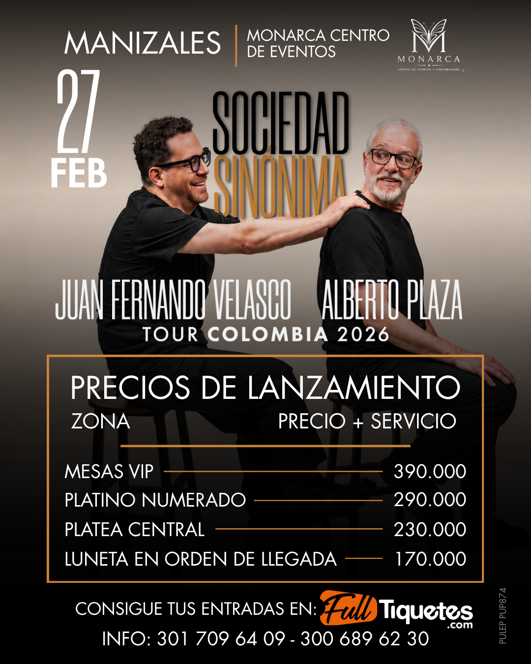 Evento con precios