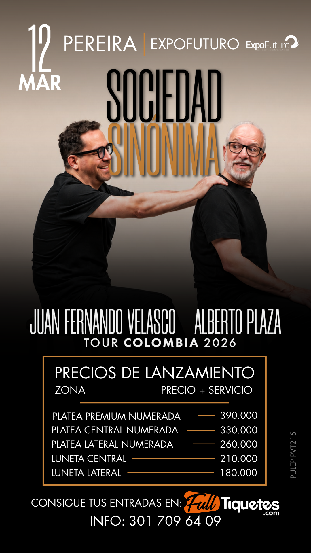 Evento con precios