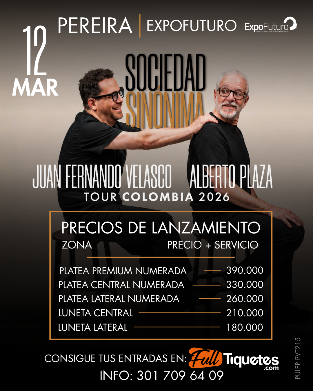 Evento con precios