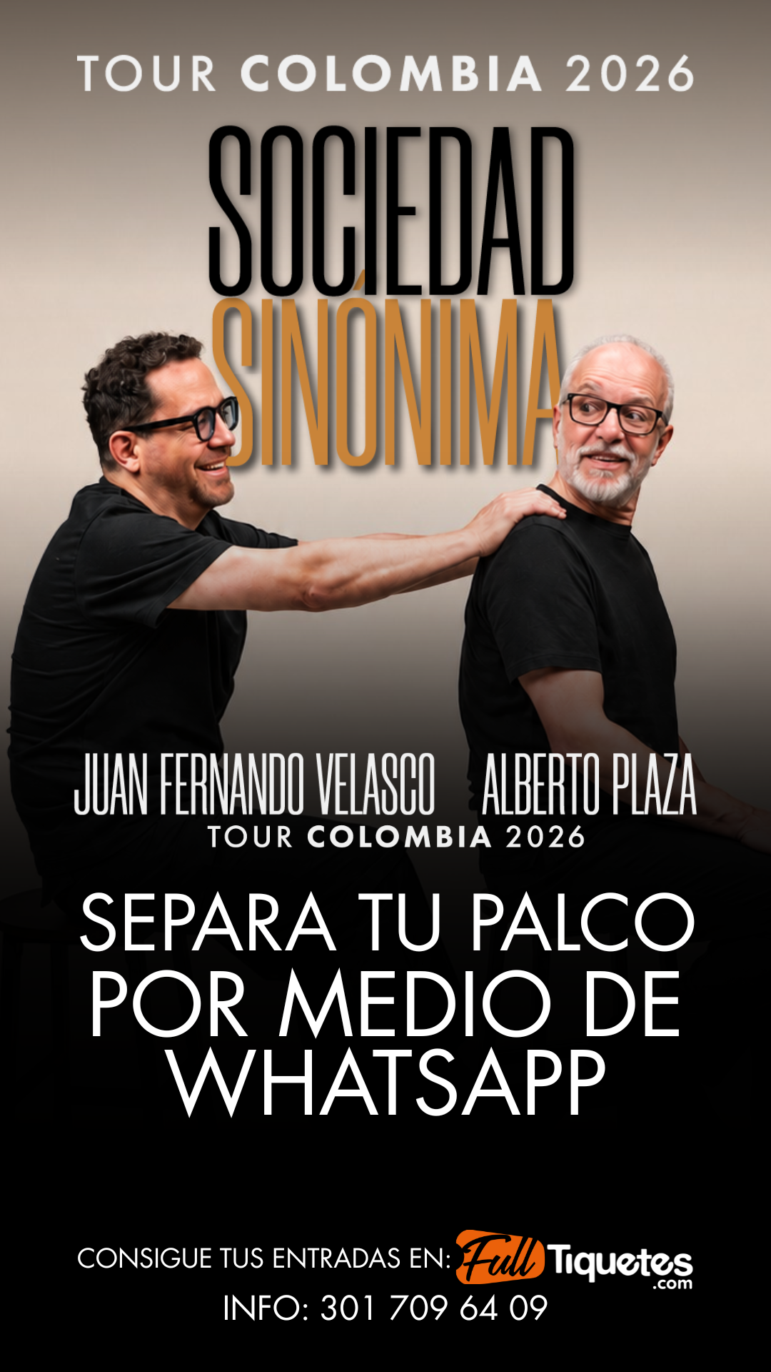 Consigue tus entradas por medio de whatsapp